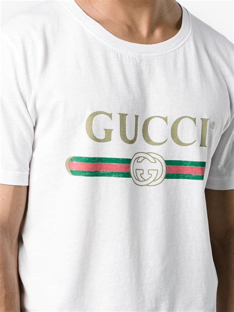 gucci shirt logo fake|real gucci logo.